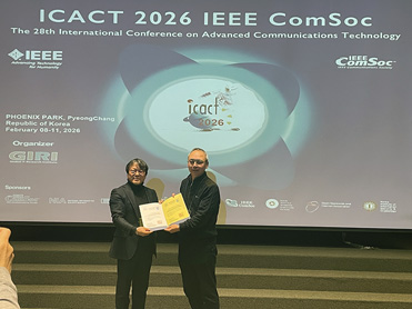 평택대학교 이태규 교수, ICACT 2026 국제학술대회 우수논문상 수상 및 Session Chair 수행 대표이미지